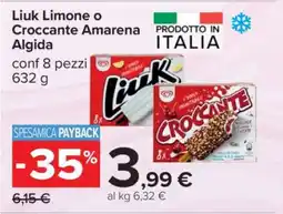 Carrefour Liuk Limone o Croccante Amarena Algida offerta