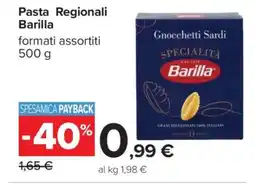 Carrefour Pasta Regionali Barilla offerta
