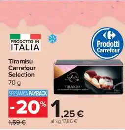 Carrefour Tiramisù Carrefour Selection offerta