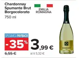 Carrefour Chardonnay Spumante Brut Borgocolorato offerta