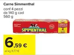 Carrefour CARNE SIMMENTHAL offerta