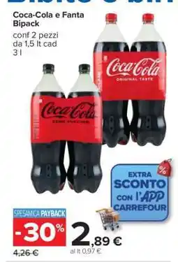 Carrefour Coca-Cola e Fanta Bipack offerta