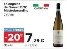 Carrefour Falanghina del Sannio DOC Mastroberardino offerta