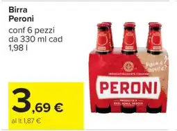 Carrefour Birra Peroni offerta