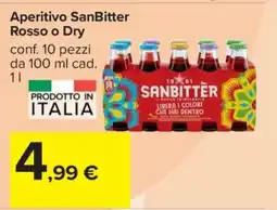 Carrefour Aperitivo SanBitter Rosso o Dry offerta
