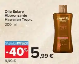 Carrefour Olio Solare Abbronzante Hawaiian Tropic offerta