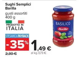 Carrefour Sughi Semplici Barilla offerta