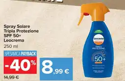 Carrefour Spray Solare Tripla Protezione SPF 50+ Leocrema offerta