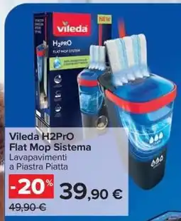 Carrefour Vileda H2PRO Flat Mop Sistema offerta