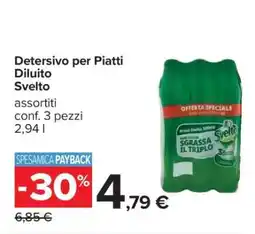 Carrefour Detersivo per Piatti Diluito Svelto offerta