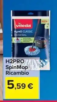 Carrefour H2PRO SpinMop Ricambio offerta