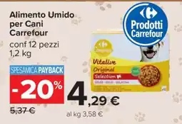 Carrefour Alimento Umido per Cani Carrefour offerta