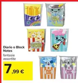 Carrefour Diario o Block Notes offerta