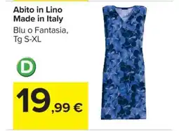 Carrefour Abito in Lino Made in Italy offerta