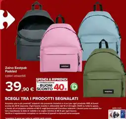 Carrefour Zaino Eastpak Padded offerta
