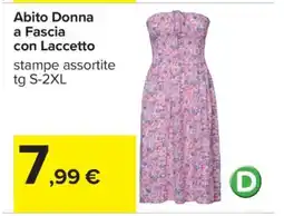 Carrefour Abito Donna a Fascia con Laccetto offerta