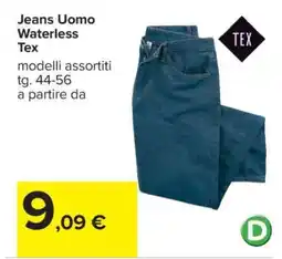 Carrefour Jeans Uomo Waterless Tex offerta