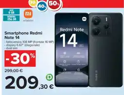 Carrefour Smartphone Redmi Note 14 offerta
