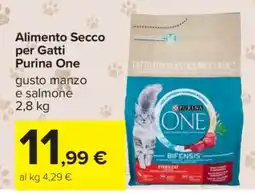 Carrefour Alimento Secco per Gatti Purina One offerta