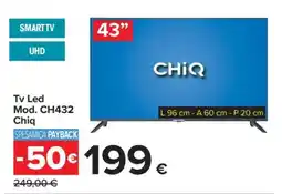 Carrefour Tv Led Mod. CH432 Chiq offerta