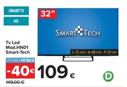 Carrefour Tv Led Mod.HN01 Smart-Tech offerta