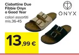 Carrefour Ciabattine Due Fibbie Onyx o Good Year offerta