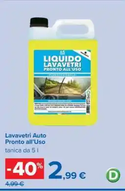 Carrefour Lavavetri Auto Pronto all’Uso offerta