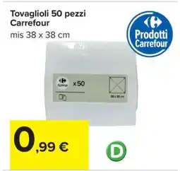 Carrefour Tovaglioli 50 pezzi Carrefour offerta