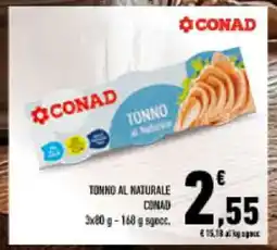 Conad TONNO AL NATURALE CONAD offerta