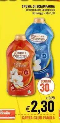 Famila SPUMA DI SCIAMPAGNA AMMORBIDENTE CONCENTRATO offerta