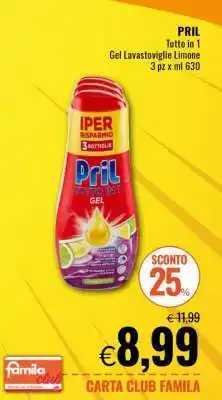 Famila Pril Tutto in 1 offerta