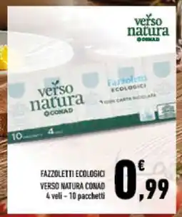 Conad FAZZOLETTI ECOLOGICI offerta