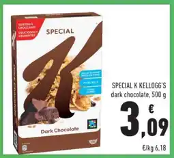 Conad SPECIAL K KELLOGG'S dark chocolate, 500 g offerta