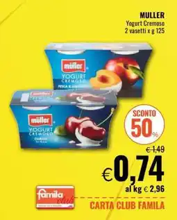 Famila MÜLLER Yogurt Cremoso offerta