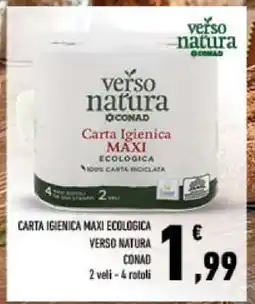 Conad CARTA IGIENICA MAXI ECOLOGICA offerta