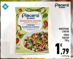 Conad MINESTRONE LEGGERO CONAD PIACERSI 750 g offerta
