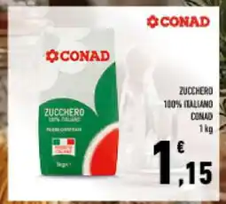 Conad ZUCCHERO 100% ITALIANO CONAD offerta