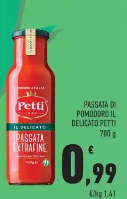 Conad PASSATA DI POMODORO IL DELICATO PETTI offerta