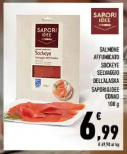 Conad Salmone Affumicato Sockeye Selvaggio dell'Alaska offerta