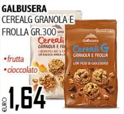 Big Food Galbusera cerealg granola e frolla offerta