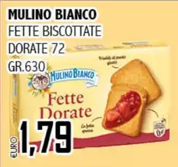 Big Food Mulino bianco fette biscottate dorate 72 offerta