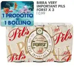 Italmark Birra very important pils FORST x 3 offerta