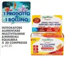 Italmark Integratore alimentare multivitamine & minerali EQUILIBRA x 30 compresse offerta