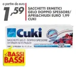 Italmark Sacchetti ermetici gelo doppio spessore/ apri&chiudi CUKI offerta