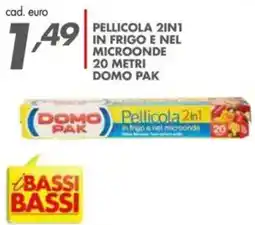 Italmark Pellicola 2in1 in frigo e nel microonde DOMO PAK offerta