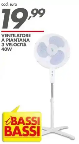 Italmark Ventilatore a piantana 3 velocità 40w offerta