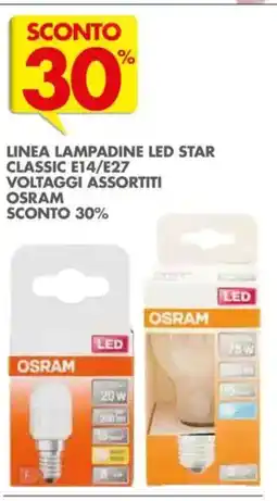 Italmark Linea lampadine led star classic e14/e27 voltaggi assortiti OSRAM offerta