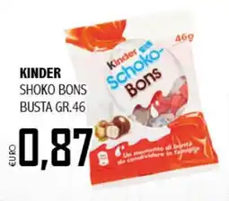 Big Food Kinder shoko bons busta offerta