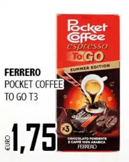 Big Food Ferrero pocket coffee to go t3 offerta