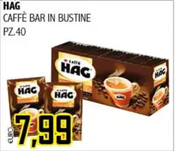 Big Food Hag caffè bar in bustine offerta